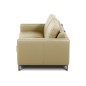 Canapé 3 places convertible en cuir italien de luxe ARUS, beige