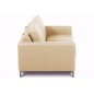 Canapé 3 places convertible en cuir italien de luxe ARUS, beige