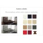 Canapé d'angle en cuir italien 5 places LIBERTY, personnalisé, angle droit