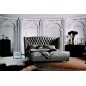 Lit design de luxe PRINCESSE, avec sommier à lattes, gris foncé 160x200