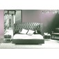Lit design de luxe PRINCESSE, avec sommier à lattes, gris foncé 160x200