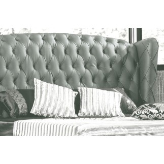 Lit design de luxe PRINCESSE, avec sommier à lattes, gris foncé 160x200
