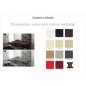 Canapé d'angle en cuir italien 5 places LIBERTY, personnalisé, angle gauche