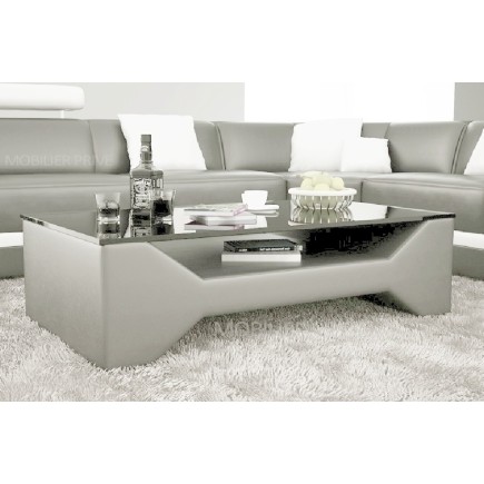 Table basse design COSY, gris clair