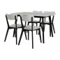 Table à manger blanc laqué design, RADO