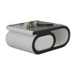 Table basse design LUXIA, blanc et noir