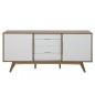 Bahut contemporain chêne grande qualité, MARISI, Blanc