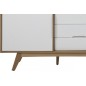 Bahut contemporain chêne grande qualité, MARISI, Blanc