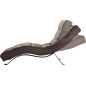 Chaise longue réglable multipositions, en cuir de luxe italien, SWEET, taupe
