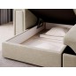 Canapé d'angle convertible, BLENDO en velours Luxe beige clair, 4 places, angle gauche (vu de face) Canapé d'angle convertible, BLENDO en velours Luxe beige clair, 4 places, angle gauche (vu de face)