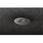 Canapé d'angle convertible en tissu luxe 5 places, MANCINI, coffre, noir, angle droit Canapé d'angle convertible en tissu luxe 5 places, MANCINI, coffre, noir, angle droit