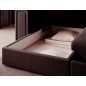Canapé d'angle convertible, BLENDO en velours Luxe chocolat, 4 places, angle gauche (vu de face) Canapé d'angle convertible, BLENDO en velours Luxe chocolat, 4 places, angle gauche (vu de face)