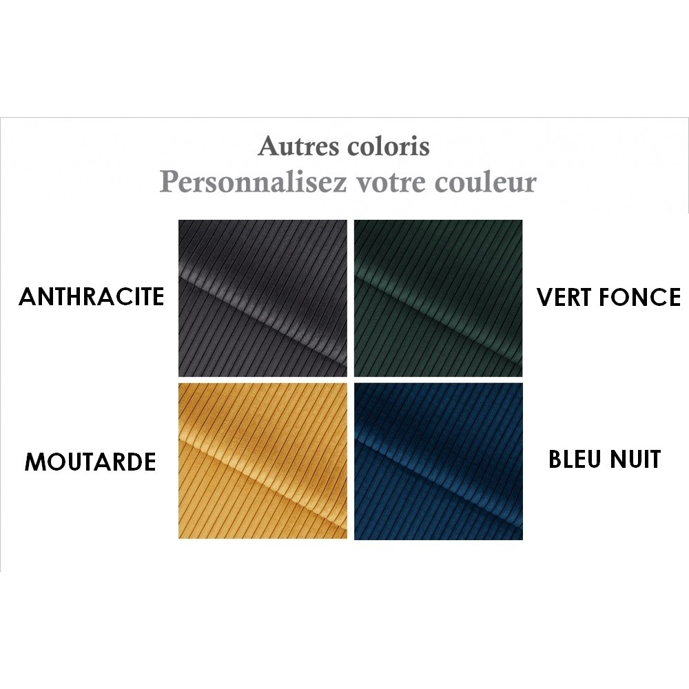 Canapé 3 places convertible ARCADIO en velours côtelé Luxe couleur personnalisée Canapé 3 places convertible ARCADIO en velours côtelé Luxe couleur personnalisée