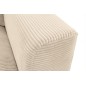 Canapé d'angle en velours cotelé Luxe - beige, BERLINO, 5 places, angle gauche (vu de face), Beige clair Canapé d'angle en velours cotelé Luxe - beige, BERLINO, 5 places, angle gauche (vu de face), Beige clair