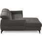 Canapé d'angle convertible en tissu luxe 5 places, MANCINI, coffre, gris foncé, angle gauche Canapé d'angle convertible en tissu luxe 5 places, MANCINI, coffre, gris foncé, angle gauche
