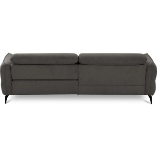 Canapé d'angle convertible en tissu luxe 5 places