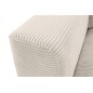 Canapé d'angle en velours cotelé Luxe ivoire BERLINO, 5 places, angle droit (vu de face) Canapé d'angle en velours cotelé Luxe ivoire BERLINO, 5 places, angle droit (vu de face)