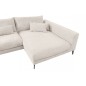 Canapé d'angle en velours cotelé Luxe ivoire BERLINO, 5 places, angle droit (vu de face) Canapé d'angle en velours cotelé Luxe ivoire BERLINO, 5 places, angle droit (vu de face)