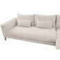 Canapé d'angle en velours cotelé Luxe ivoire BERLINO, 5 places, angle droit (vu de face) Canapé d'angle en velours cotelé Luxe ivoire BERLINO, 5 places, angle droit (vu de face)
