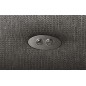 Canapé d'angle convertible en tissu luxe 5 places, MANCINI, coffre, gris foncé, angle gauche Canapé d'angle convertible en tissu luxe 5 places, MANCINI, coffre, gris foncé, angle gauche