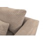 Canapé d'angle en velours cotelé Luxe - marron, BERLINO, 5 places, angle gauche (vu de face) Canapé d'angle en velours cotelé Luxe - marron, BERLINO, 5 places, angle gauche (vu de face)