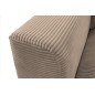 Canapé d'angle en velours cotelé Luxe - marron, BERLINO, 5 places, angle gauche (vu de face) Canapé d'angle en velours cotelé Luxe - marron, BERLINO, 5 places, angle gauche (vu de face)