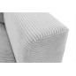 Canapé d'angle en velours cotelé Luxe - gris clair, BERLINO, 5 places, angle gauche (vu de face) Canapé d'angle en velours cotelé Luxe - gris clair, BERLINO, 5 places, angle gauche (vu de face)