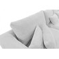 Canapé d'angle en velours cotelé Luxe - gris clair, BERLINO, 5 places, angle gauche (vu de face) Canapé d'angle en velours cotelé Luxe - gris clair, BERLINO, 5 places, angle gauche (vu de face)