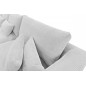 Canapé d'angle en velours cotelé Luxe gris clair BERLINO, 5 places, angle droit (vu de face) Canapé d'angle en velours cotelé Luxe gris clair BERLINO, 5 places, angle droit (vu de face)