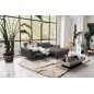 Canapé d'angle convertible en tissu luxe 5 places, MANCINI, coffre, gris foncé, angle droit Canapé d'angle convertible en tissu luxe 5 places, MANCINI, coffre, gris foncé, angle droit