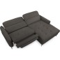 Canapé d'angle convertible en tissu luxe 5 places, MANCINI, coffre, gris foncé, angle droit Canapé d'angle convertible en tissu luxe 5 places, MANCINI, coffre, gris foncé, angle droit