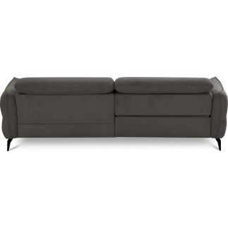 Canapé d'angle convertible en tissu luxe 5 places
