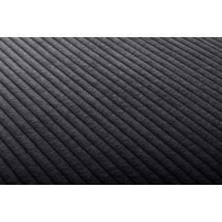 Canapé d'angle avec relax électrique en velours cotelé REVANO, gris foncé, angle droit