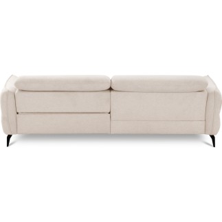 Canapé d'angle convertible en tissu luxe 5 places