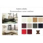 Canapé d'angle en cuir italien 5 places MODERNI, personnalisé, angle droit
