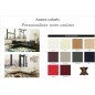 Canapé d'angle en cuir italien 5 places MODERNI, personnalisé, angle gauche