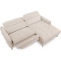 Canapé d'angle convertible en tissu luxe 5 places, MANCINI, coffre, beige, angle droit Canapé d'angle convertible en tissu luxe 5 places, MANCINI, coffre, beige, angle droit