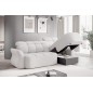 Canapé d'angle profondeur réglable, BENSON en tissu bouclette Luxe - ivoire, 4-5 places, angle droit (vu de face) Canapé d'angle profondeur réglable, BENSON en tissu bouclette Luxe - ivoire, 4-5 places, angle droit (vu de face)