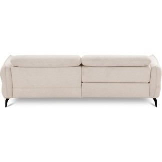 Canapé d'angle convertible en tissu luxe 5 places