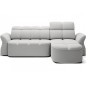 Canapé d'angle profondeur réglable BENSON velours Luxe gris clair, 4-5 places, angle droit (vu de face) Canapé d'angle profondeur réglable BENSON velours Luxe gris clair, 4-5 places, angle droit (vu de face)