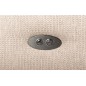Canapé d'angle convertible en tissu luxe 5 places, MANCINI, coffre, beige, angle droit Canapé d'angle convertible en tissu luxe 5 places, MANCINI, coffre, beige, angle droit