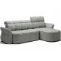 Canapé d'angle profondeur réglable BENSON velours Luxe gris clair, 4-5 places, angle droit (vu de face) Canapé d'angle profondeur réglable BENSON velours Luxe gris clair, 4-5 places, angle droit (vu de face)