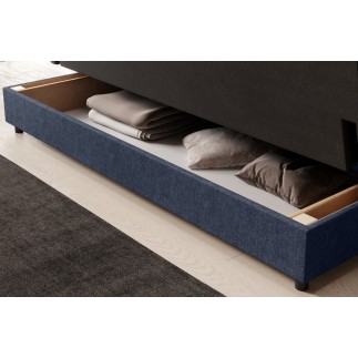 Canapé 3 places convertible CLARO en tissu bleu pâle