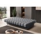 Canapé 3 places convertible CLARO en tissu gris Canapé 3 places convertible CLARO en tissu gris