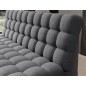 Canapé 3 places convertible CLARO en tissu gris Canapé 3 places convertible CLARO en tissu gris