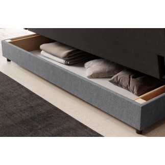 Canapé 3 places convertible CLARO en tissu gris