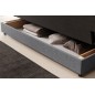 Canapé 3 places convertible CLARO en tissu gris Canapé 3 places convertible CLARO en tissu gris