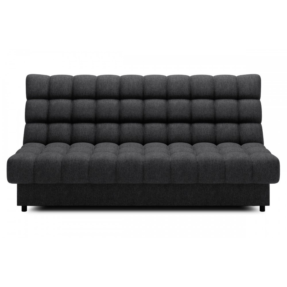 Canapé 3 places convertible CLARO en tissu gris foncé Canapé 3 places convertible CLARO en tissu gris foncé