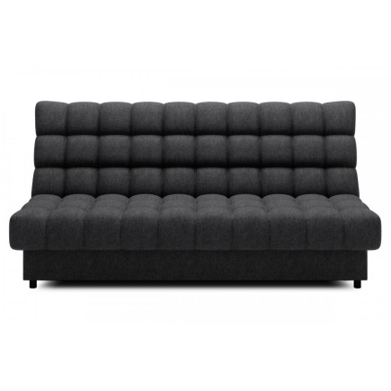 Canapé 3 places convertible CLARO en tissu gris foncé