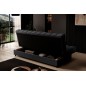 Canapé 3 places convertible CLARO en tissu gris foncé Canapé 3 places convertible CLARO en tissu gris foncé